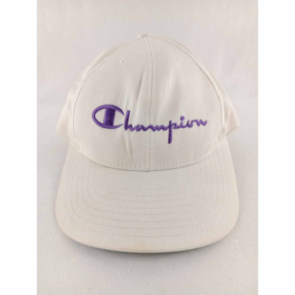 Vintage Champion Hat Cap Beige Made in USA‎